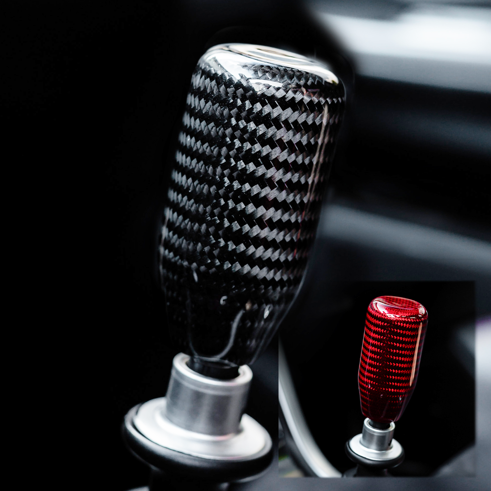 Carbon Fiber Handle Shift Knob – Fits Subaru WRX / STI / BRZ