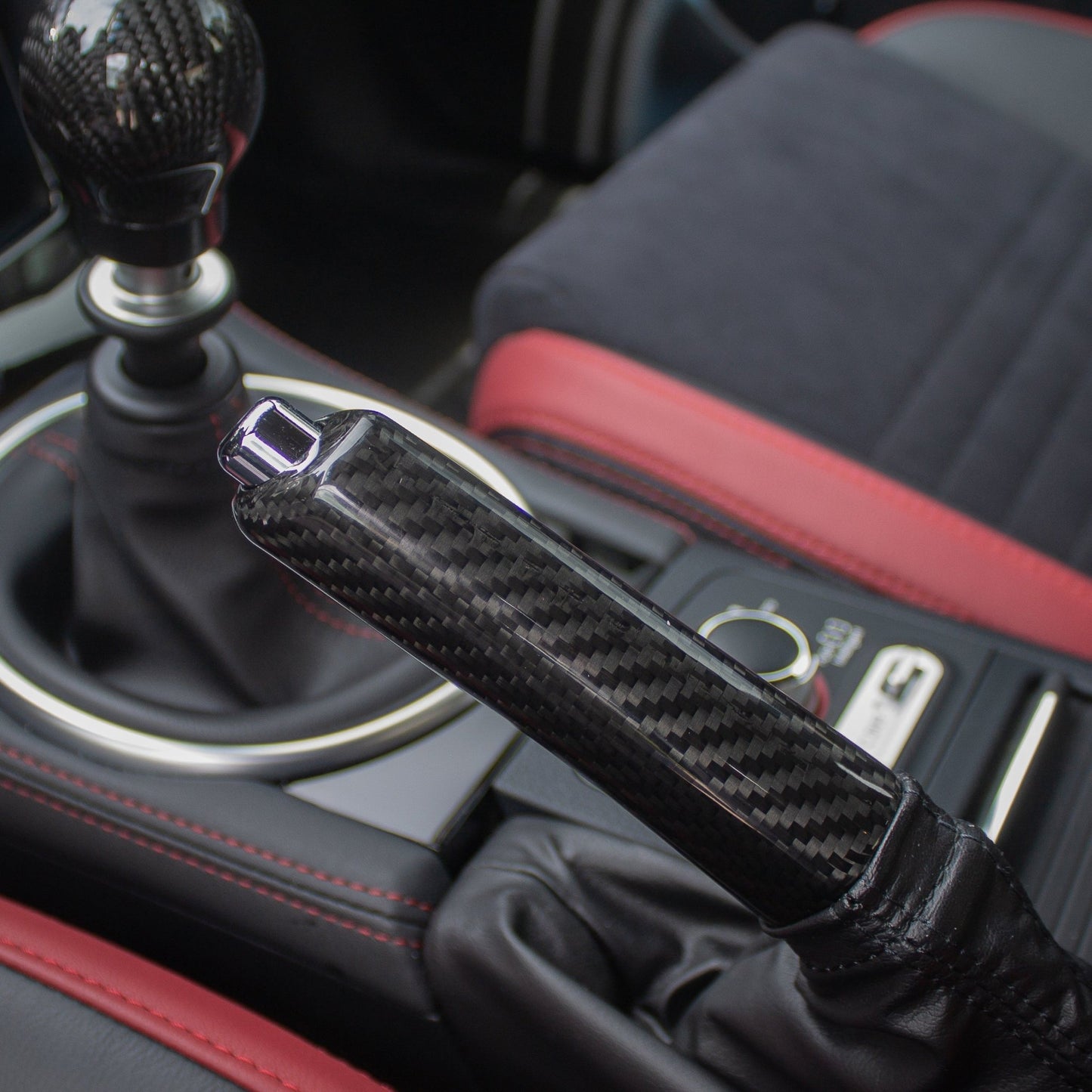 2008-2024 Subaru WRX/STi Black Carbon Fiber Ebrake Handle 2013-20 BRZ/FR-S - SubieFlow