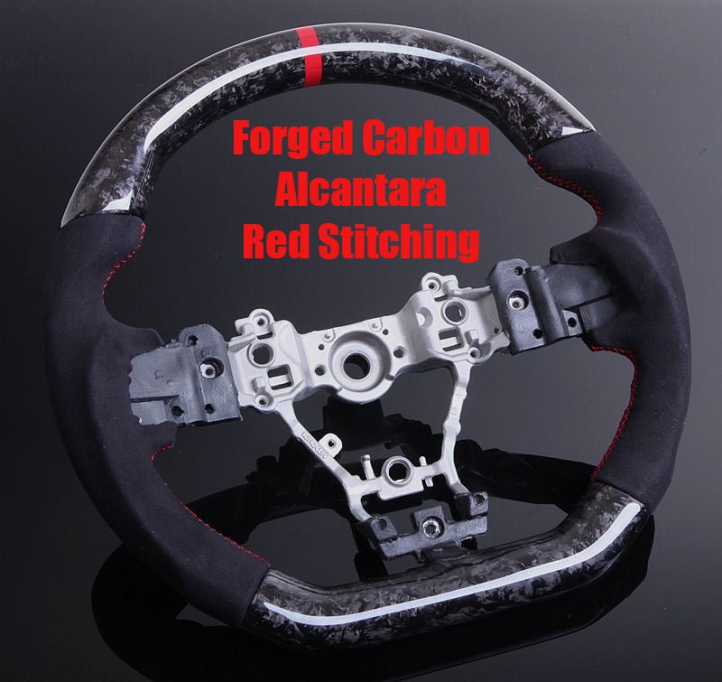 2015-21 Carbon D-Shape Steering Wheel - SubieFlow