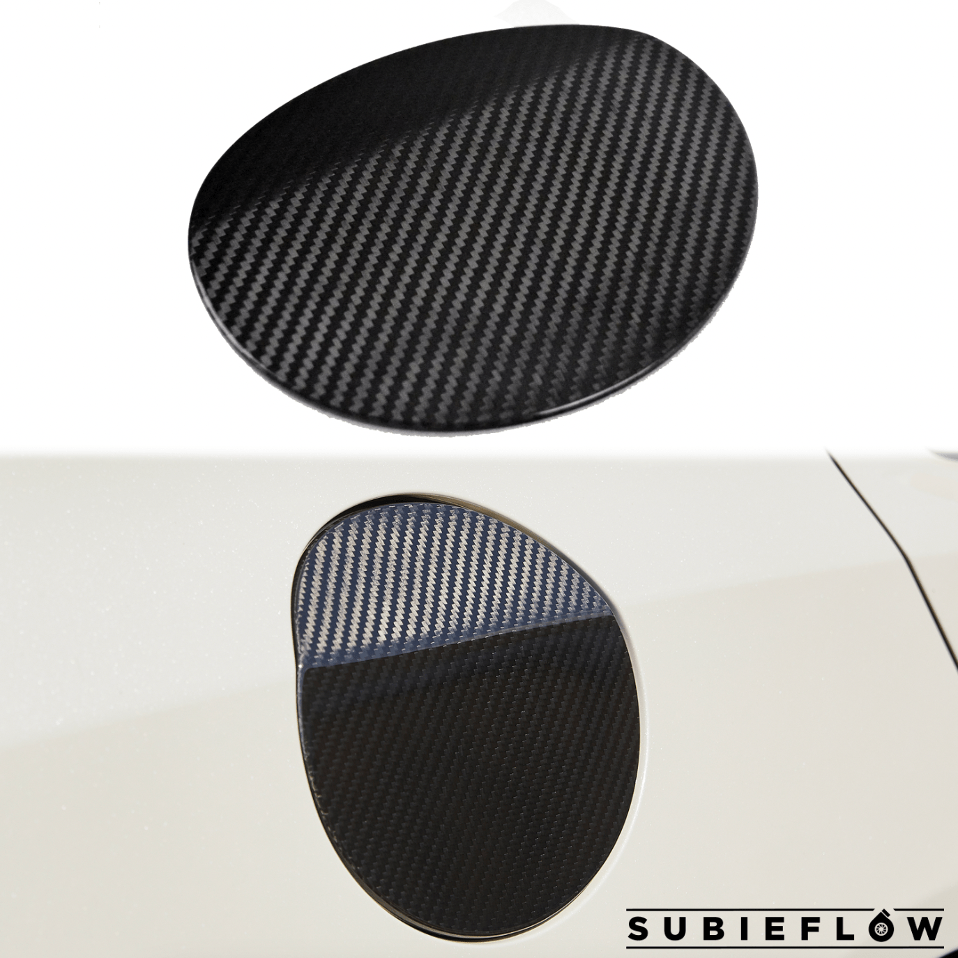 2015-21 WRX STI Carbon Fiber Gas Cap Fuel Cover Subaru - SubieFlow