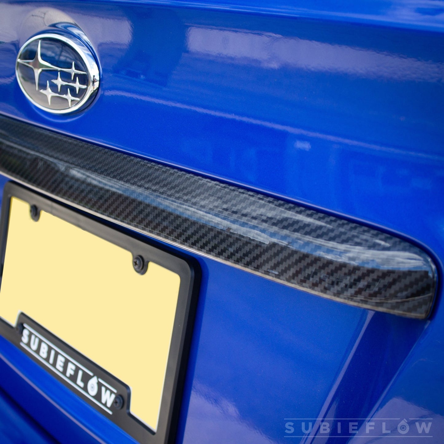 2015-21 WRX/STi Carbon Fiber Trunk Trim Cover - SubieFlow