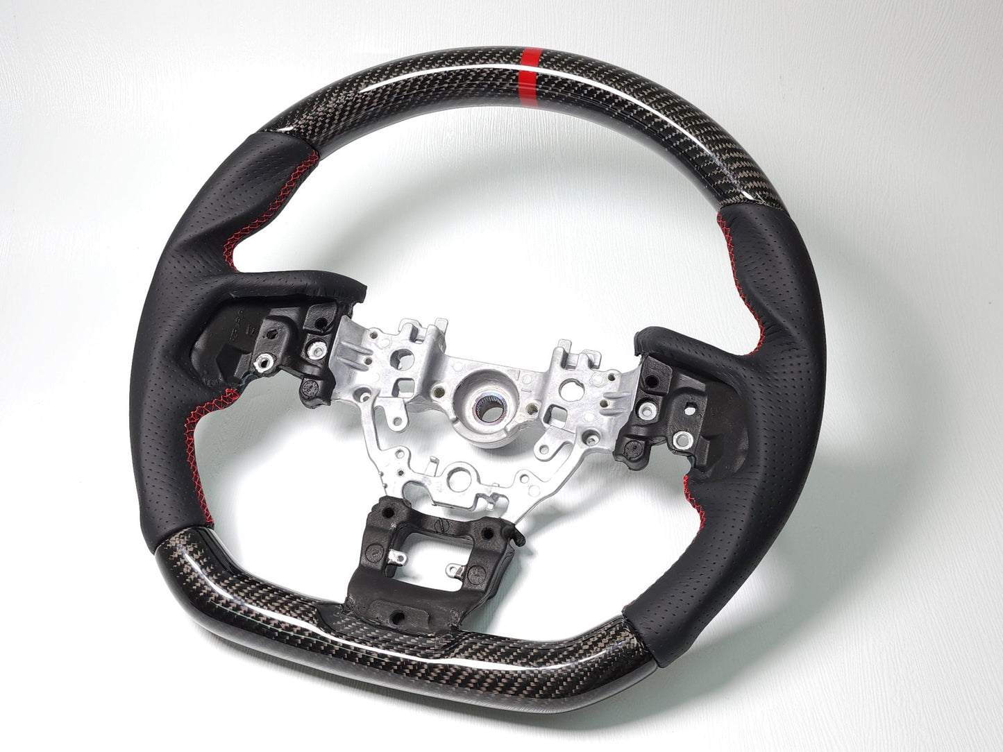 2022-25 WRX Carbon Fiber D-Shape Steering Wheel - SubieFlow