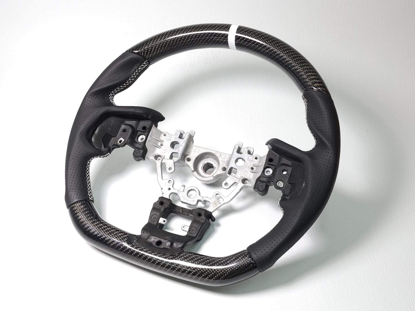 2022-25 WRX Carbon Fiber D-Shape Steering Wheel - SubieFlow