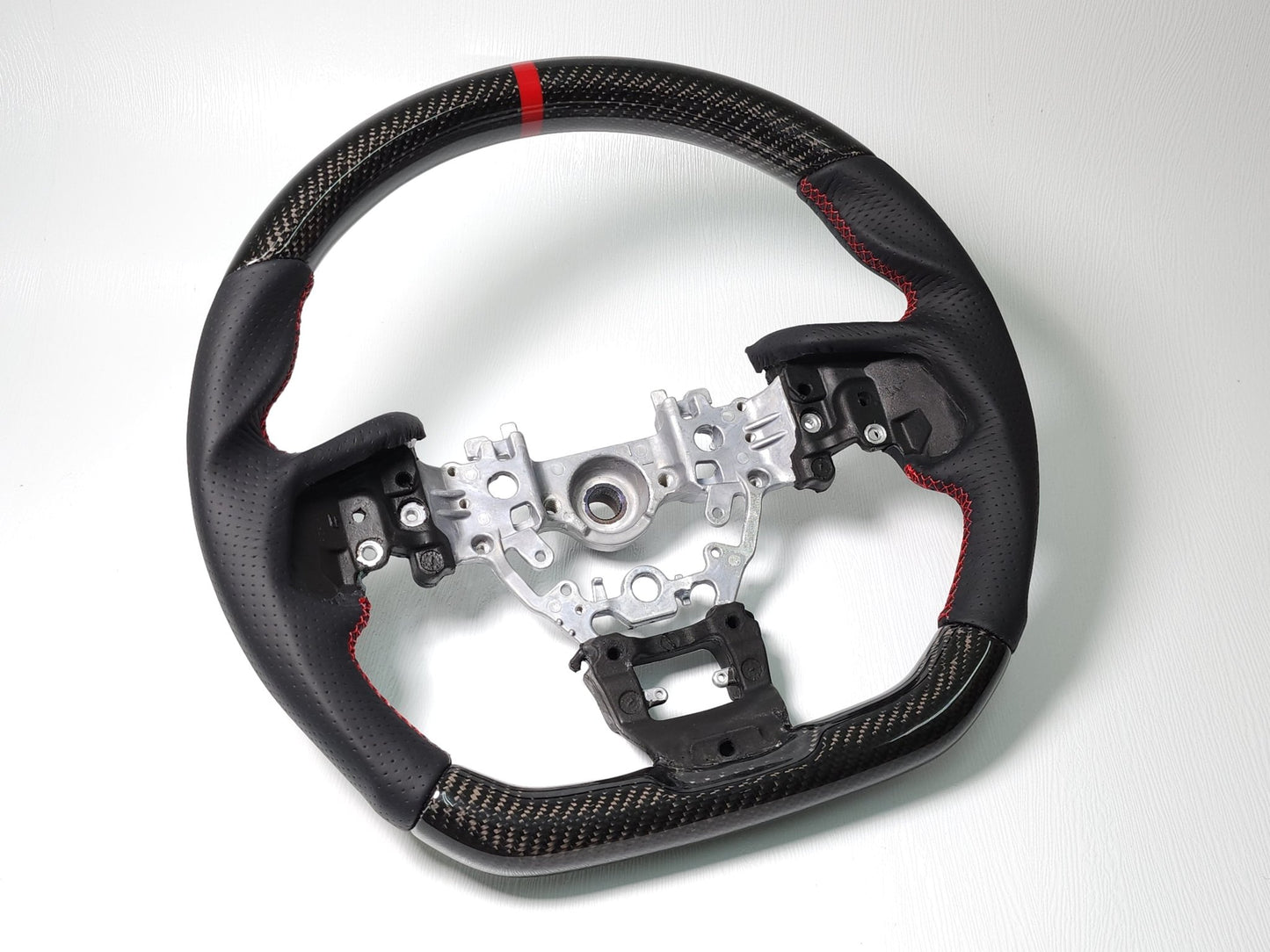 2022-25 WRX Carbon Fiber D-Shape Steering Wheel - SubieFlow