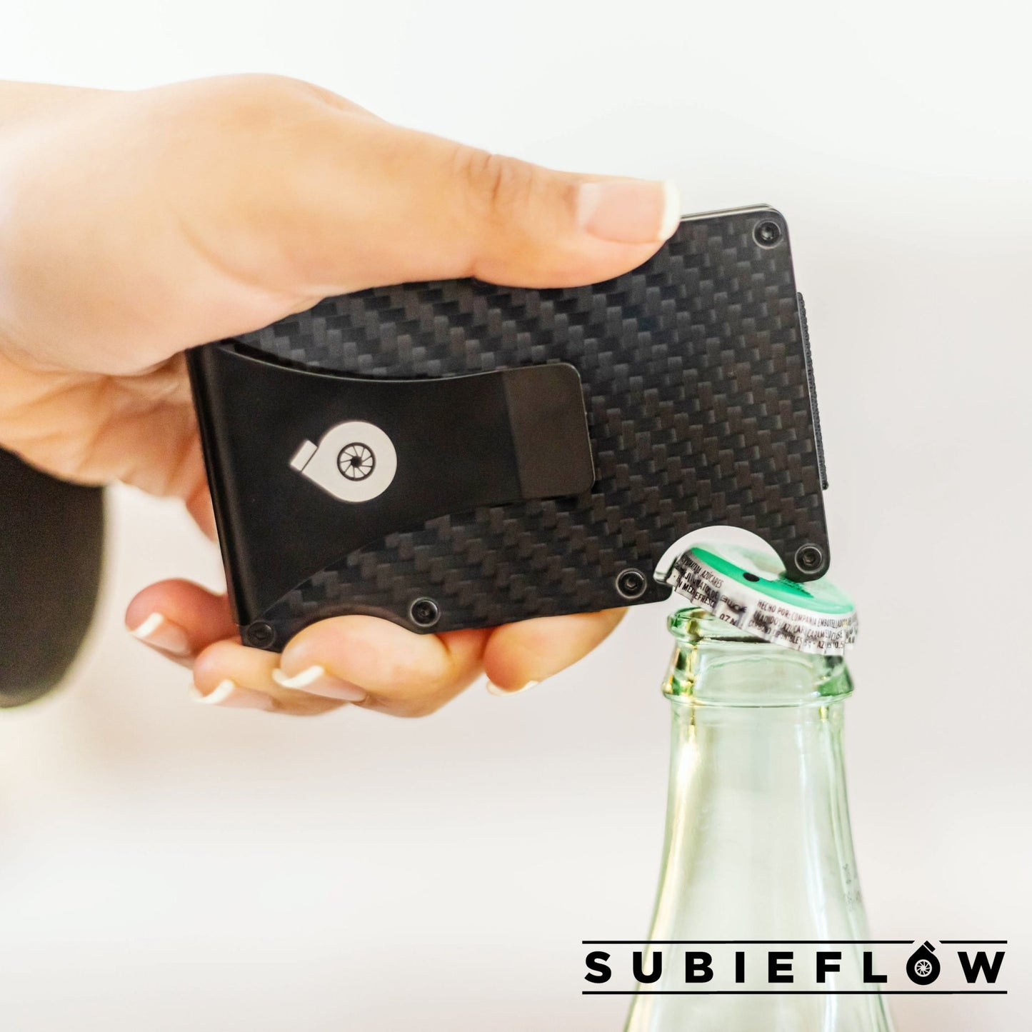 SubieFlow Carbon Fiber Wallet W/ Bottle Opener - SubieFlow