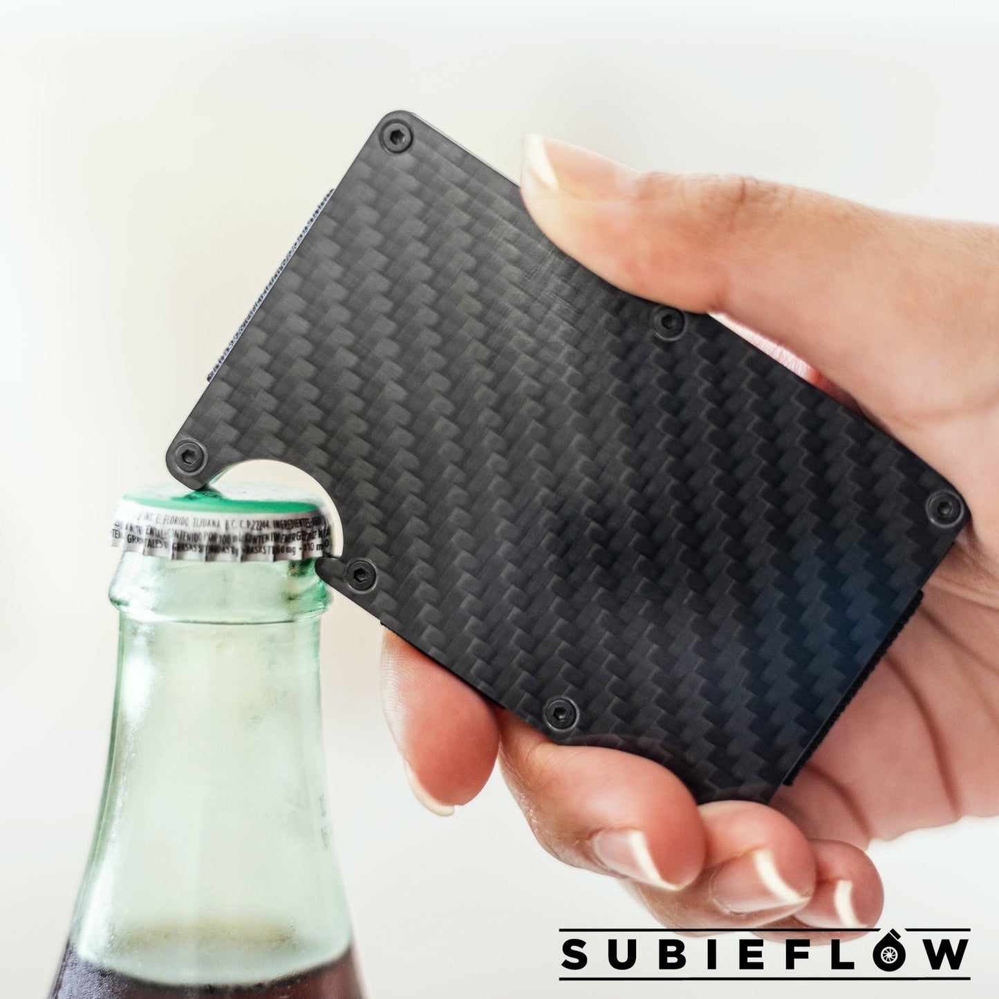 SubieFlow Carbon Fiber Wallet W/ Bottle Opener - SubieFlow