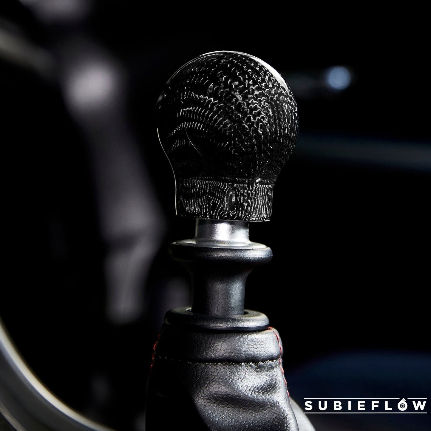 V1 Black Carbon Fiber Shift Knob - SubieFlow