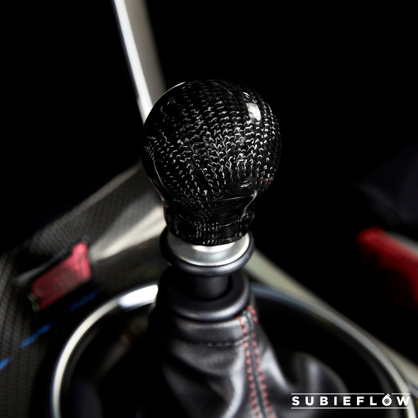 V1 Black Carbon Fiber Shift Knob - SubieFlow