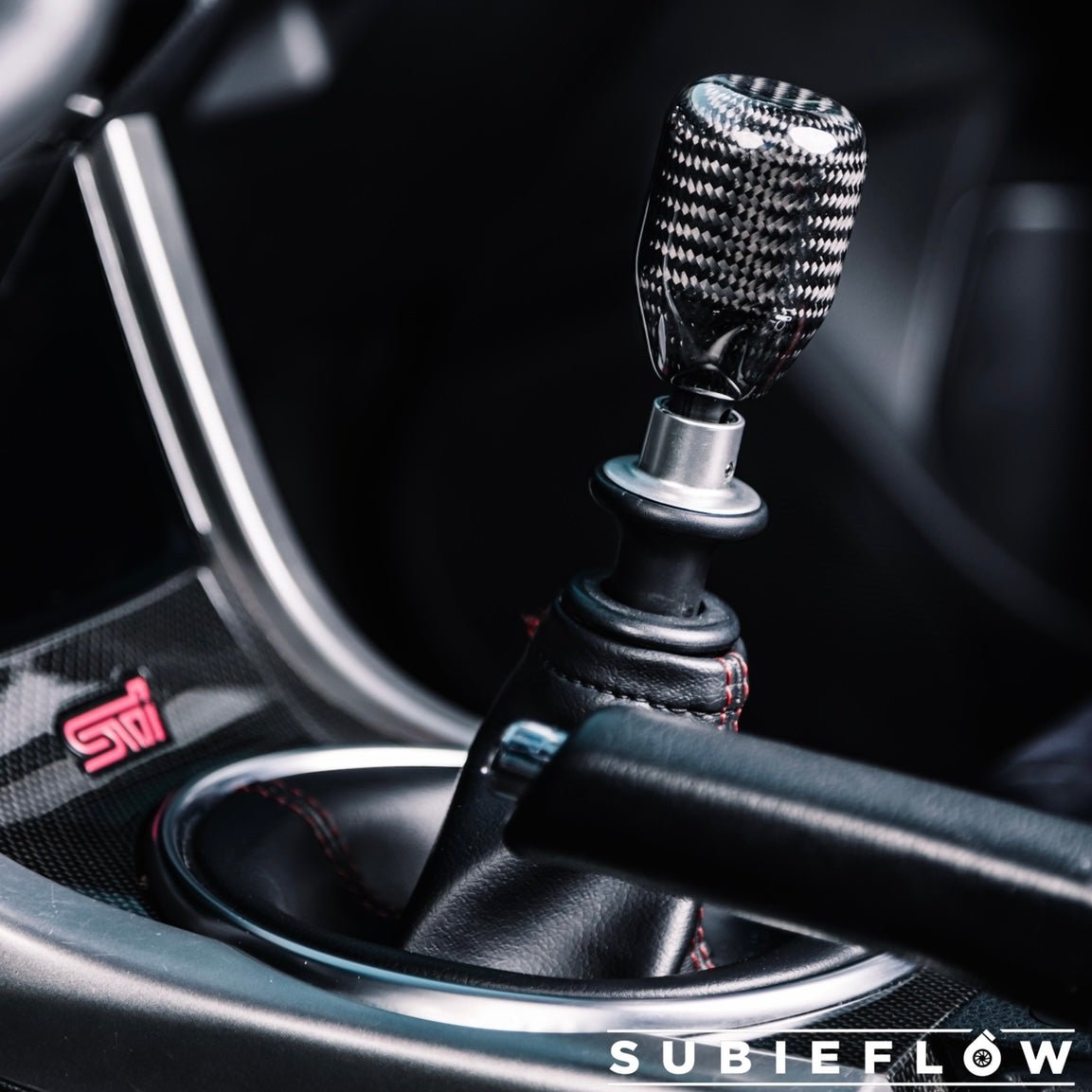 V2 Black Carbon Fiber Shift Knob - SubieFlow