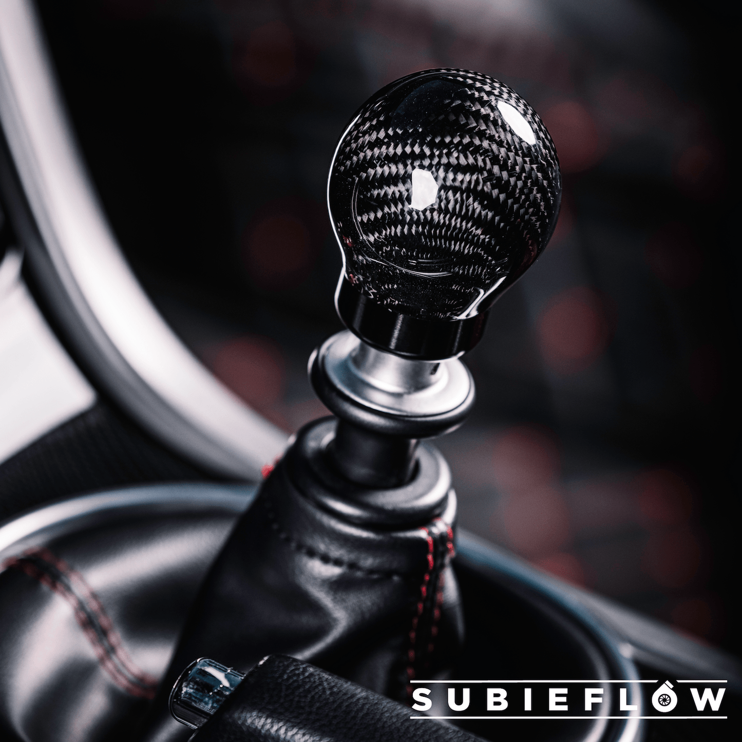 Weighted Black Carbon Fiber Shift Knobs - SubieFlow