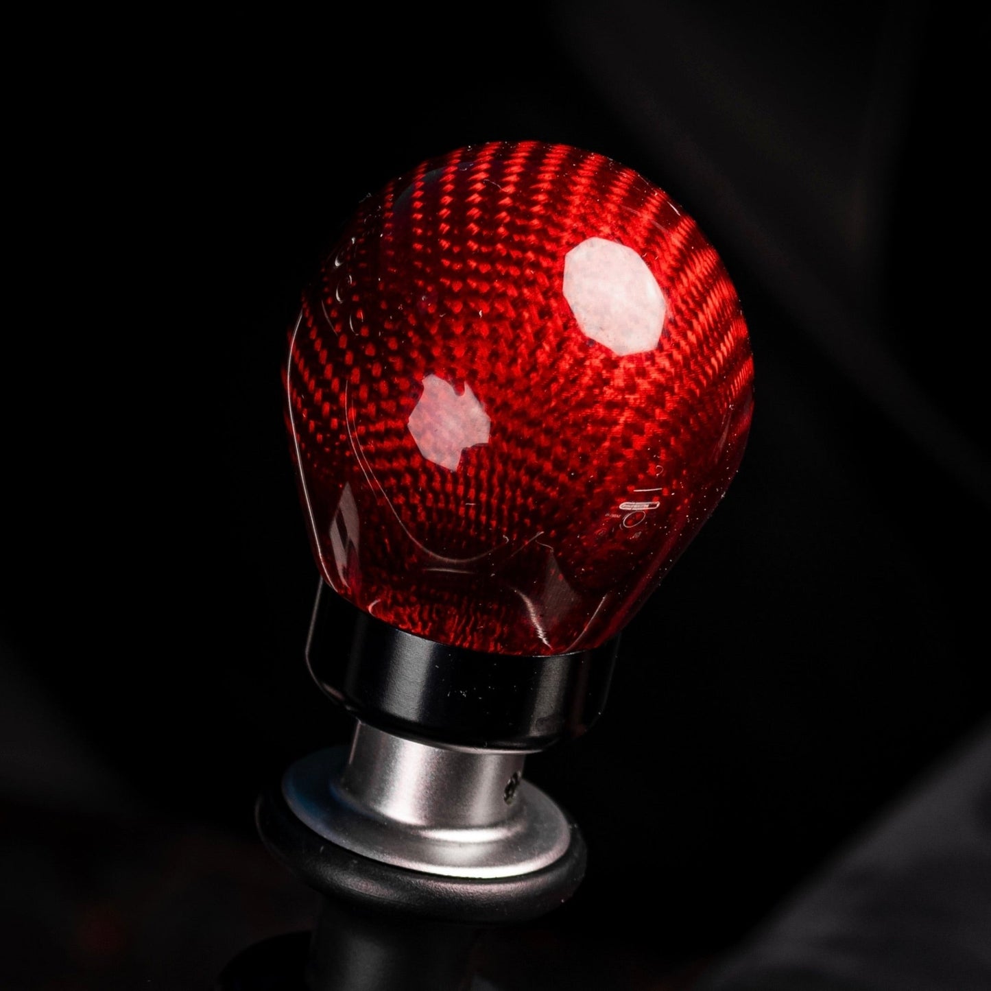 Weighted Red Carbon Fiber Shift Knobs - SubieFlow