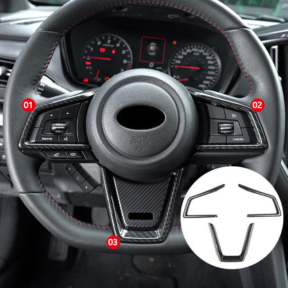 2022-25 Subaru WRX VB Carbon Fiber Steering Wheel Trims
