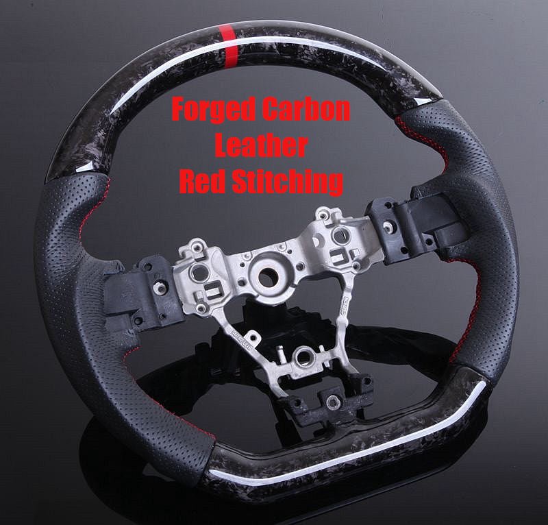 2015-21 Carbon D-Shape Steering Wheel - SubieFlow