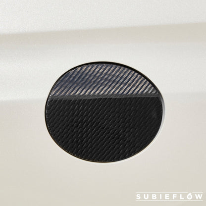 2015-21 WRX STI Carbon Fiber Gas Cap Fuel Cover Subaru - SubieFlow