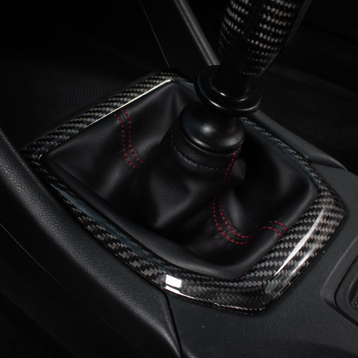 2022-25 Subaru WRX Black Carbon Fiber Shifter Trim Cover - SubieFlow