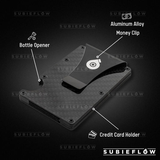 SubieFlow Carbon Fiber Wallet W/ Bottle Opener - SubieFlow